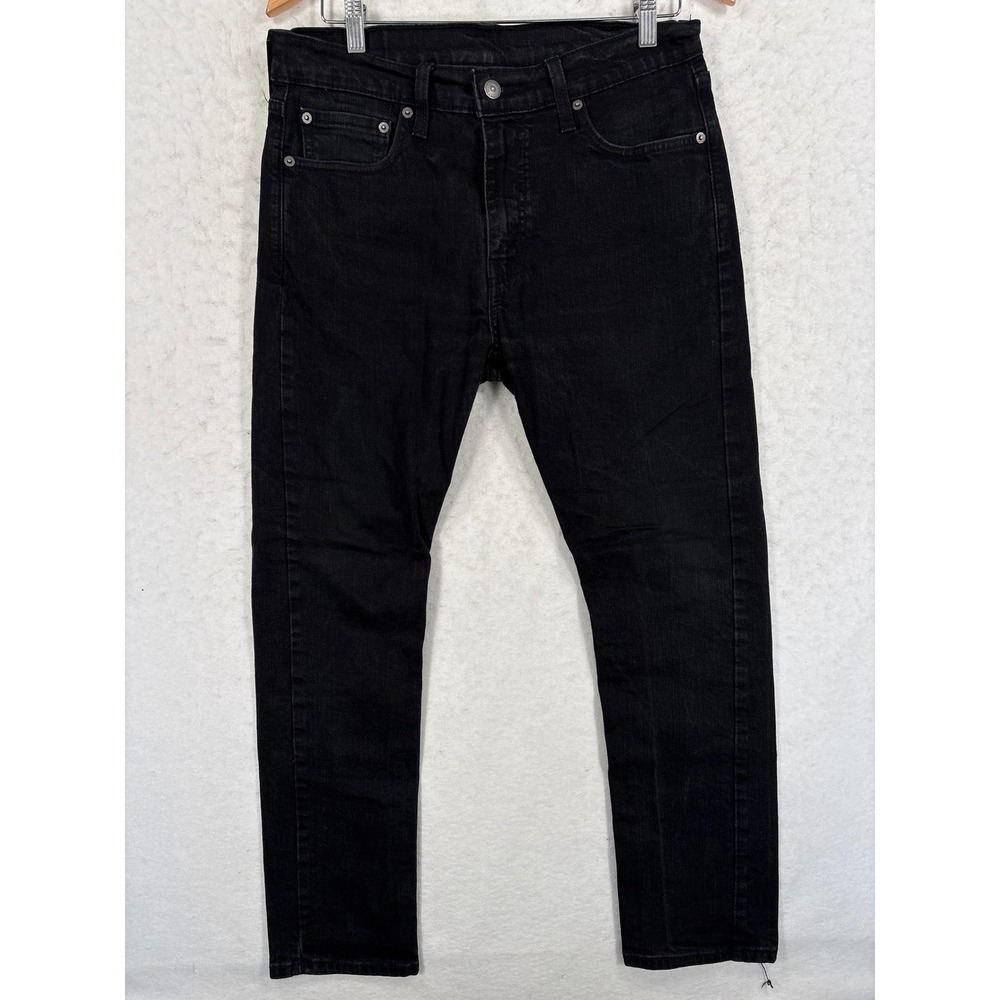 Levis 510 Skinny Fit Black Jeans Mens 32x30 05510-0862 Denim Pants